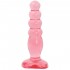 Розовая анальная пробка Crystal Jellies 5" Anal Delight - 14 см.