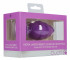 Фиолетовая анальная пробка Extra Large Ribbed Diamond Heart Plug - 9,6 см.
