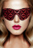 Красно-черная маска на глаза закрытого типа Luxury Eye Mask