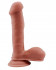 Телесный фаллоимитатор на присоске Topless Lover - 19,2 см.