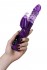 Фиолетовый вибратор-кролик на присоске - 23,5 см.