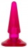 Розовая конусообразная анальная втулка - 9,5 см.