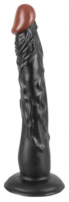 Чернокожий фаллоимитатор на присоске African Lover - 18 см.