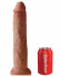 Кофейный фаллоимитатор-гигант на присоске  13" Cock - 33 см.