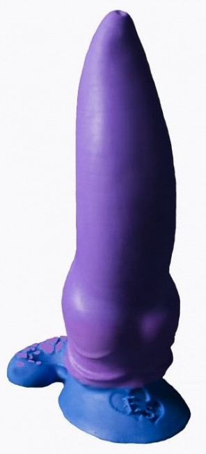 Фиолетовый фаллоимитатор "Зорг small" - 21 см.