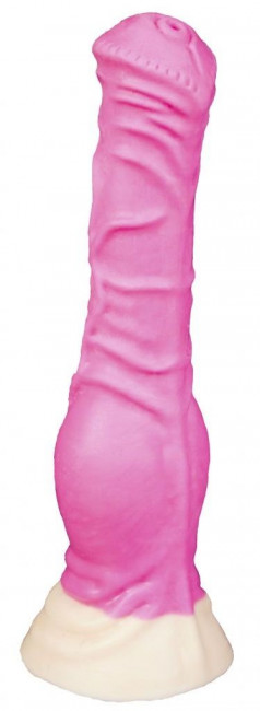 Розовый фаллоимитатор "Пони small" - 20,5 см.