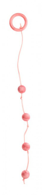 Розовые перламутровые анальные шарики