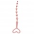 Розовая анальная цепочка REE SEDUCE PINK - 32 см.