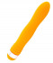 Оранжевый водонепроницаемый вибратор - 18 см.