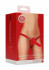 Красный вибрострапон Silicone Strap-On Adjustable - 15,5 см.