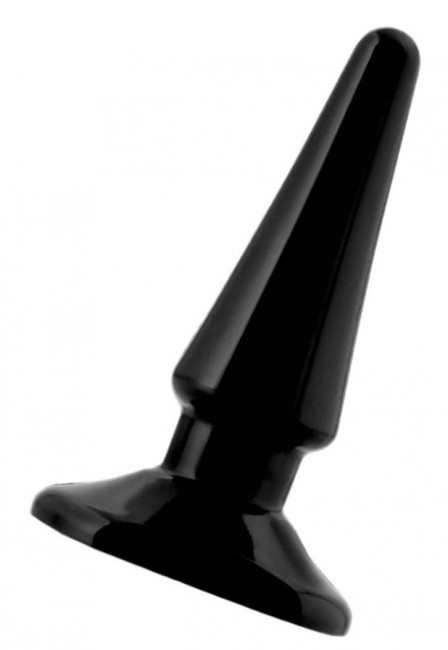 Черная анальная втулка ToyFa - 10,5 см.