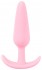 Розовая анальная втулка Mini Butt Plug - 8,4 см.