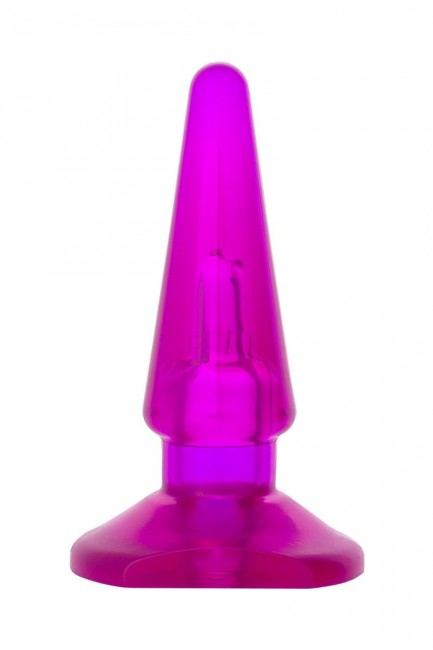 Фиолетовая анальная пробка BUTT PLUG - 9,5 см.