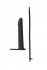 Черная вибронасадка для двойного проникновения Rori - 17 см.